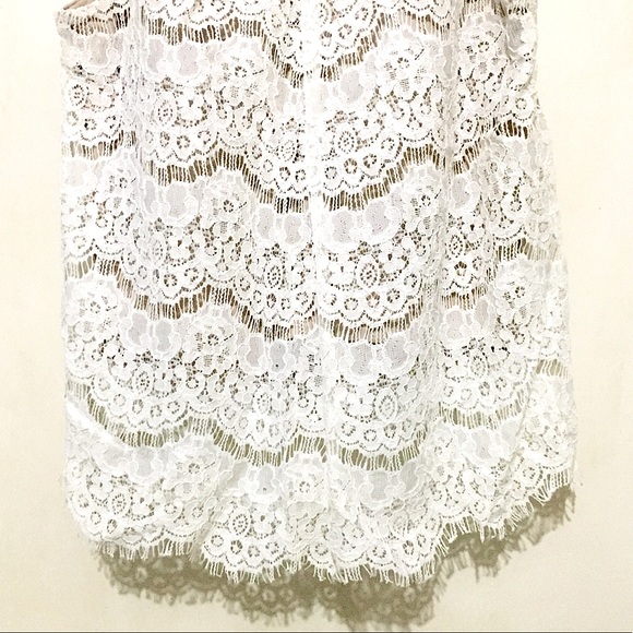 💜NWT Love Fire Cream Lace Sleeveless Top (S)💜 Price Firm - Picture 10 of 11